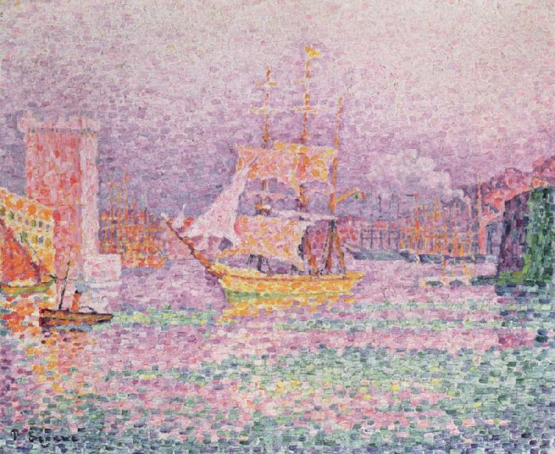 Paul Signac the harbor at marseilles